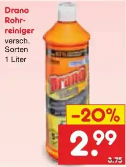 Netto Marken-Discount Drano Rohr-reiniger Angebot