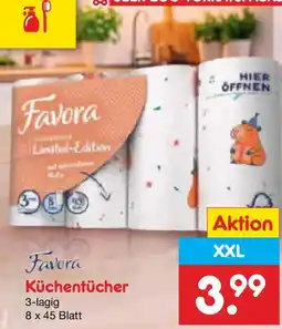 Netto Marken-Discount Favora Küchentücher Angebot