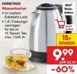 Netto Marken-Discount GOURMETMAXX Wasserkocher Angebot