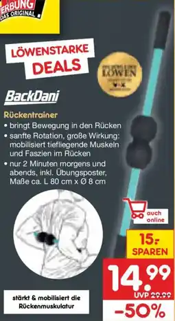Netto Marken-Discount BackDani Rückentrainer Angebot