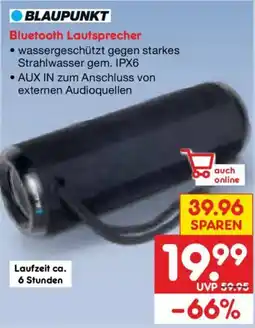 Netto Marken-Discount BLAUPUNKT Bluetooth Lautsprecher Angebot