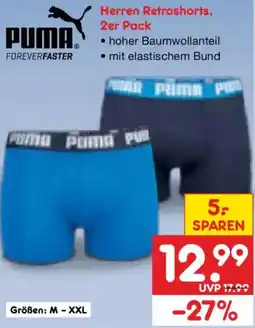 Netto Marken-Discount PUMA Herren Retroshorts Angebot
