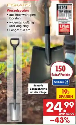 Netto Marken-Discount FISKARS Wurzelspaten Angebot