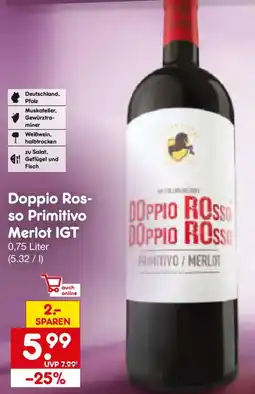 Netto Marken-Discount Doppio Rosso Primitivo Merlot IGT Angebot