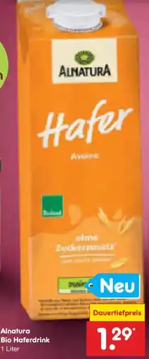 Netto Marken-Discount Alnatura Bio Haferdrink Angebot
