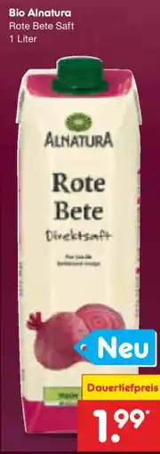 Netto Marken-Discount Alnatura Rote Bete Saft Angebot
