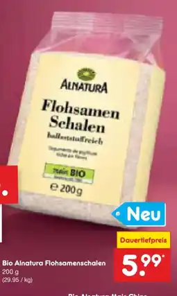 Netto Marken-Discount Bio Alnatura Flohsamenschalen Angebot