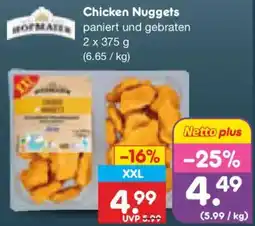 Netto Marken-Discount Chicken Nuggets paniert und gebraten Angebot