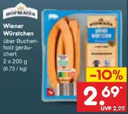 Netto Marken-Discount Wiener Würstchen über Buchenholz geräuchert Angebot