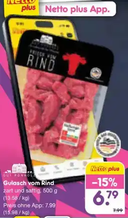 Netto Marken-Discount Gulasch vom Rind Angebot