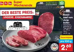 Netto Marken-Discount Roastbeef vom Jungbullen Angebot