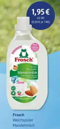 dm drogerie Frosch Weichspüler Mandelmilch Angebot