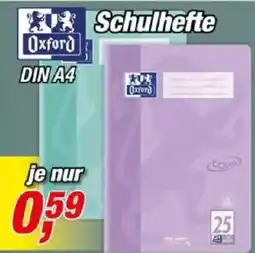 Posten Börse Schulhefte Oxford Angebot