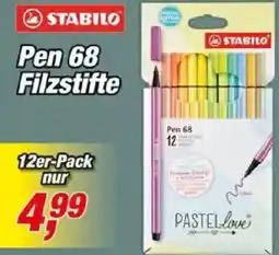 Posten Börse STABILO Pen 68 Filzstifte Angebot