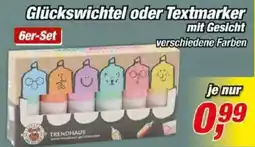 Posten Börse Glückswichtel oder Textmarker mit Gesicht Angebot