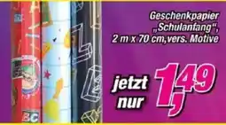 Posten Börse Geschenkpapier "Schulanfang" Angebot