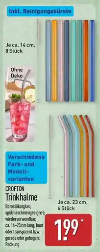 Aldi Nord CROFTON Trinkhalme Angebot