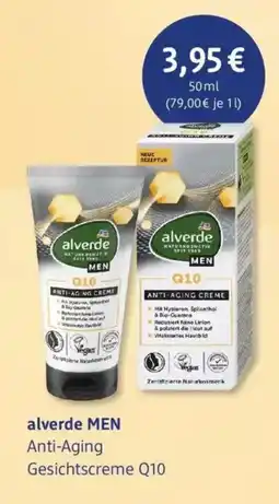 dm drogerie alverde MEN Anti-Aging Gesichtscreme Q10 Angebot