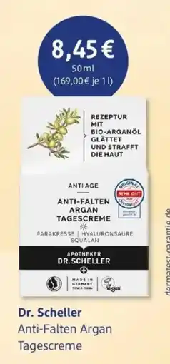 dm drogerie Dr. Scheller Anti-Falten Argan Tagescreme Angebot