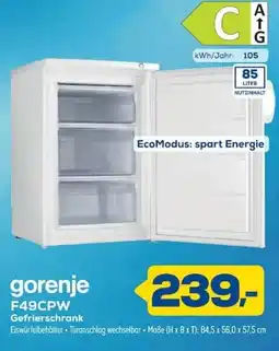 Euronics gorenje F49CPW Gefrierschrank Angebot
