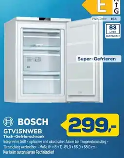 Euronics BOSCH Tisch-Gefrierschrank Angebot