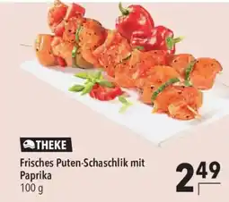CITTI Markt THEKE Frisches Puten-Schaschlik mit Paprika Angebot