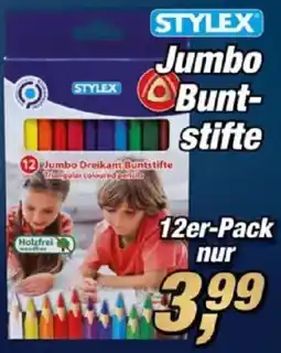 Posten Börse STYLEX Jumbo Buntstifte Angebot