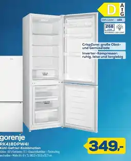 Euronics gorenje RK418DPW4I Kühl-Gefrier-Kombination Angebot