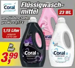 Posten Börse Coral Flüssigwaschmittel Angebot
