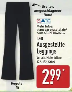 Aldi Nord L&D Ausgestellte Leggings Angebot