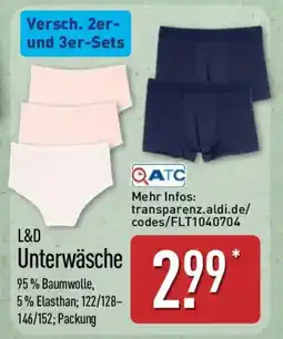 Aldi Nord L&D Unterwäsche Angebot
