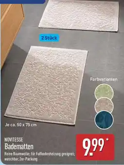 Aldi Nord NOVITESSE Badematten Angebot