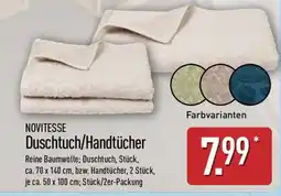 Aldi Nord NOVITESSE Duschtuch/Handtuch Angebot