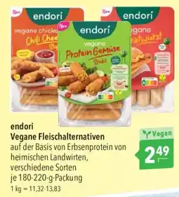 CITTI Markt endori Vegane Fleischalternativen Angebot