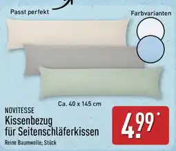 Aldi Nord NOVITESSE Kissenbezug für Seitenschläferkissen Angebot