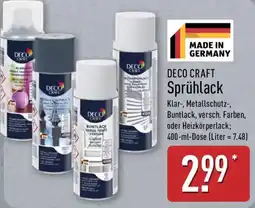 Aldi Nord DECO CRAFT Sprühlack Angebot