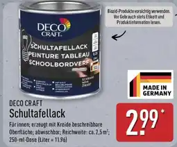 Aldi Nord DECO CRAFT Schultafellack Angebot