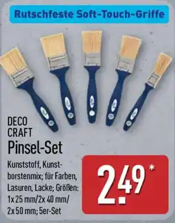 Aldi Nord DECO CRAFT Pinsel-Set Angebot