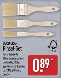 Aldi Nord DECO CRAFT Pinsel-Set Angebot
