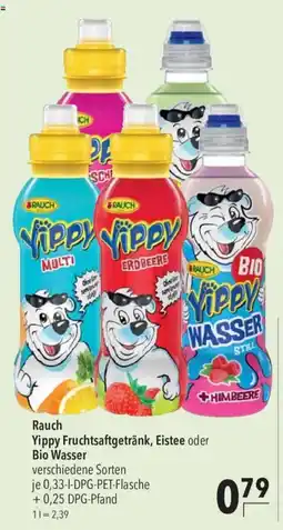 CITTI Markt Rauch Yippy Fruchtsaftgetränk, Eistee oder Bio Wasser Angebot