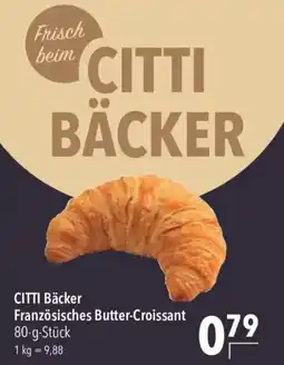 CITTI Markt CITTI Bäcker Französisches Butter-Croissant Angebot