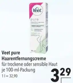 CITTI Markt Veet pure Haarentfernungscreme Angebot