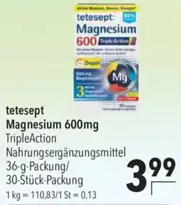 CITTI Markt tetesept Magnesium 600mg TripleAction Angebot