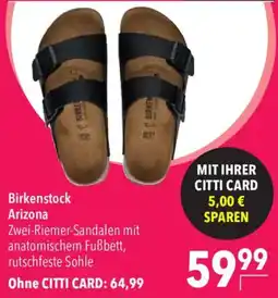 CITTI Markt Birkenstock Arizona Angebot