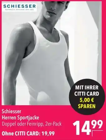 CITTI Markt Schiesser Herren Sportjacke Angebot