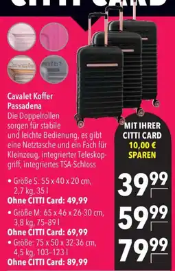 CITTI Markt Cavalet Koffer Passadena Angebot