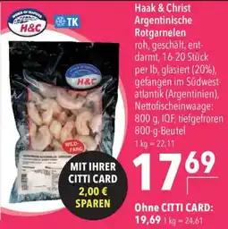 CITTI Markt Haak & Christ Argentinische Rotgarnelen Angebot