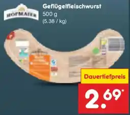 Netto Marken-Discount HOFMAIER Geflügelfleischwurst Angebot