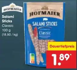 Netto Marken-Discount HOFMAIER Salami Sticks Classic Angebot