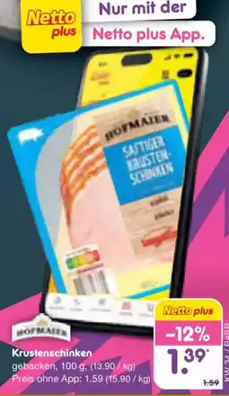 Netto Marken-Discount HOFMAIER Krustenschinken Angebot